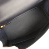 Pre-owned Hermes Kelly Retourne 28 Bleu Nuit Togo Gold Hardware - Thumbnail View 8