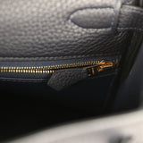 Pre-owned Hermes Kelly Retourne 28 Bleu Nuit Togo Gold Hardware - Thumbnail View 9