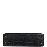 Pre-owned Hermes Kelly Sellier 20 Bleu Nuit Matte Alligator Gold Hardware - Thumbnail View 6