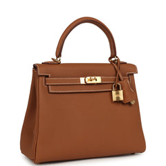 Hermes Kelly Retourne 25 Gold Togo Gold Hardware
