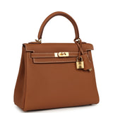 Hermes Kelly Retourne 25 Gold Togo Gold Hardware - Thumbnail View 2