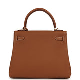Hermes Kelly Retourne 25 Gold Togo Gold Hardware - Thumbnail View 4