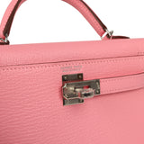 Hermes Kelly Sellier 20 Rose Confetti Verso Chevre Mysore Palladium Hardware - Thumbnail View 7
