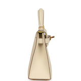 Hermes Special Order (HSS) Kelly Sellier 20 Craie Verso Epsom Gold Hardware - Thumbnail View 3