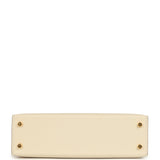 Hermes Special Order (HSS) Kelly Sellier 20 Craie Verso Epsom Gold Hardware - Thumbnail View 6