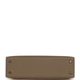 Pre-owned Hermes Kelly Sellier 20 Tri-color Etoupe, Ecorce, Black Epsom Palladium Hardware - Thumbnail View 6