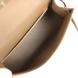 Pre-owned Hermes Kelly Sellier 20 Tri-color Etoupe, Ecorce, Black Epsom Palladium Hardware - Thumbnail View 8