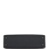 Hermes Special Order (HSS) Kelly Sellier 20 Black Verso Epsom Palladium Hardware - Thumbnail View 6