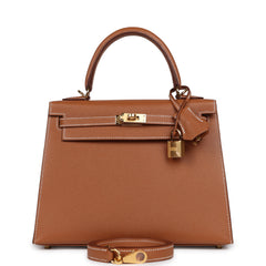 Hermes Kelly Sellier 25 Gold Madame Gold Hardware