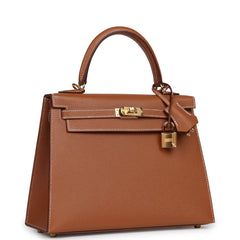 Hermes Kelly Sellier 25 Gold Madame Gold Hardware