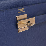 Hermes Kelly Sellier 32 Bleu Saphir Epsom Permabrass Hardware - Thumbnail View 7
