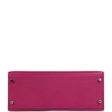 Pre-owned Hermes Kelly Sellier 25 Rose Poupre Epsom Palladium Hardware - Thumbnail View 6