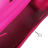 Pre-owned Hermes Kelly Sellier 25 Rose Poupre Epsom Palladium Hardware - Thumbnail View 8
