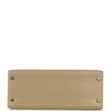 Vintage Hermes Kelly Sellier 28 Argile Box Calfskin Gold Hardware - Thumbnail View 6