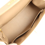 Vintage Hermes Kelly Sellier 28 Argile Box Calfskin Gold Hardware - Thumbnail View 8