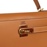 Vintage Hermes Kelly Sellier 32 Naturel Sable Chamonix Gold Hardware - Thumbnail View 7