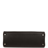 Vintage Hermes Kelly Retourne 32 Ebene Evergrain Palladium Hardware - Thumbnail View 6