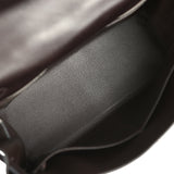 Vintage Hermes Kelly Retourne 32 Ebene Evergrain Palladium Hardware - Thumbnail View 8