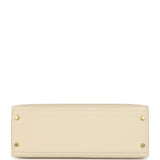 Hermes Kelly Sellier 32 Craie Epsom Gold Hardware - Thumbnail View 6