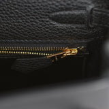 Pre-owned Hermes Kelly Retourne 25 Black Togo Gold Hardware - Thumbnail View 8