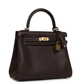 Hermes Kelly Retourne 25 Ebene Barenia Faubourg Gold Hardware - Thumbnail View 2