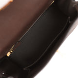Hermes Kelly Retourne 25 Ebene Barenia Faubourg Gold Hardware - Thumbnail View 9