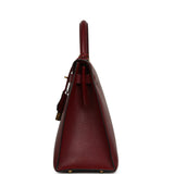 Vintage Hermes Kelly Sellier 32 Rouge H Courcheval Gold Hardware - Thumbnail View 3