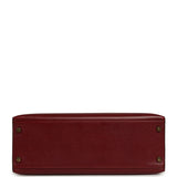 Vintage Hermes Kelly Sellier 32 Rouge H Courcheval Gold Hardware - Thumbnail View 6