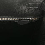 Pre-owned Hermes Kelly Sellier 35 Black Epsom Palladium Hardware - Thumbnail View 9