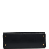 Vintage Hermes Kelly Sellier 32 Bleu Indigo Box Gold Hardware - Thumbnail View 6