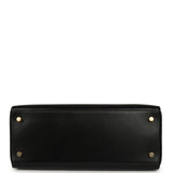 Vintage Hermes Kelly Retourne 28 Black Box Gold Hardware - Thumbnail View 6