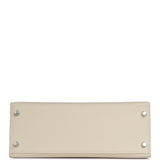 Hermes Kelly Sellier 28 Craie Epsom Palladium Hardware - Thumbnail View 6