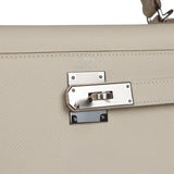 Hermes Kelly Sellier 28 Craie Epsom Palladium Hardware - Thumbnail View 7