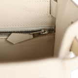 Hermes Kelly Sellier 28 Craie Epsom Palladium Hardware - Thumbnail View 8