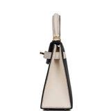 Hermes Special Order (HSS) Kelly Sellier 20 Black, Nata Chevre Mysore Gold Hardware - Thumbnail View 3