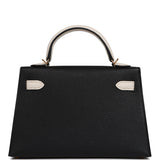 Hermes Special Order (HSS) Kelly Sellier 20 Black, Nata Chevre Mysore Gold Hardware - Thumbnail View 4