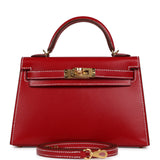 Hermes Kelly Sellier 20 Rouge Piment Box Gold Hardware - Thumbnail View 1