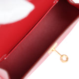 Hermes Kelly Sellier 20 Rouge Piment Box Gold Hardware - Thumbnail View 8