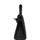 Pre-owned Hermes Special Order (HSS) Kelly Sellier 20 Black Verso Epsom Palladium Hardware - Thumbnail View 3