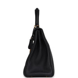 Pre-owned Hermes Kelly Retourne 28 Bleu Nuit Togo Gold Hardware - Thumbnail View 3