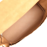 Hermes Teddy Kelly Retourne 35 Chamois, Ecru Shearling, Alezan Swift Palladium Hardware - Thumbnail View 7