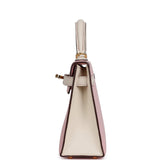 Hermes Special Order (HSS) Kelly Sellier 20 Rose Sakura, Nata Chevre Mysore Gold Hardware - Thumbnail View 3