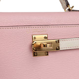Hermes Special Order (HSS) Kelly Sellier 20 Rose Sakura, Nata Chevre Mysore Gold Hardware - Thumbnail View 7