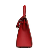 Hermes Kelly Sellier 25 Rouge Piment Epsom Gold Hardware - Thumbnail View 4