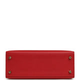 Hermes Kelly Sellier 25 Rouge Piment Epsom Gold Hardware - Thumbnail View 6