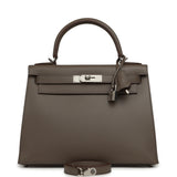 Hermes Kelly Sellier 28 Etain Epsom Palladium Hardware - Thumbnail View 1