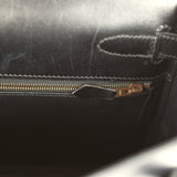 Vintage Hermes Kelly Retourne 32 Black Box Gold Hardware - Thumbnail View 9