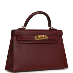 Hermes Kelly Sellier 20 Rouge H Madame Gold Hardware