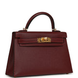 Hermes Kelly Sellier 20 Rouge H Madame Gold Hardware - Thumbnail View 2