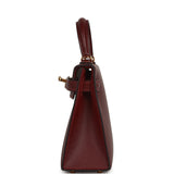 Hermes Kelly Sellier 20 Rouge H Madame Gold Hardware - Thumbnail View 3